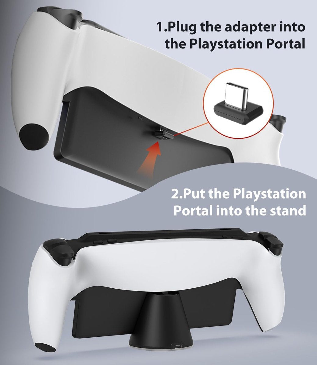 PlayCool Oplaadstation voor PlayStation Portal PS5 - Zwart