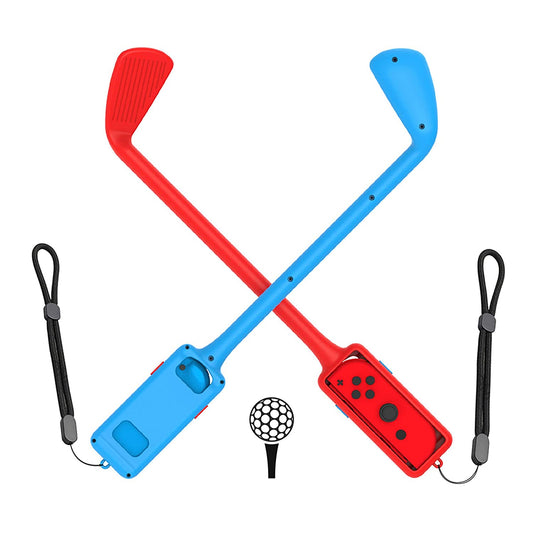 PlayCool Golf Handgrepen voor Mario Golf op Switch - 2-Pack Rood & Blauw