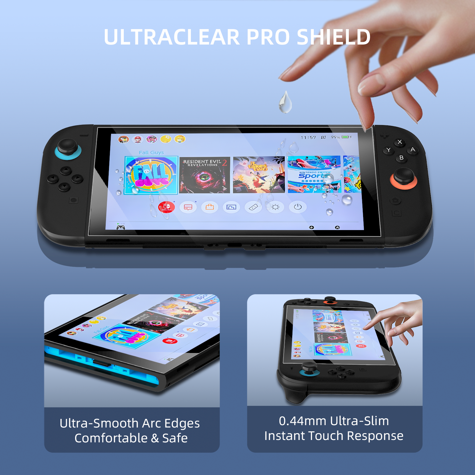 PlayCool Switch 2 – Screenprotector – 2-Pack PlayCool
