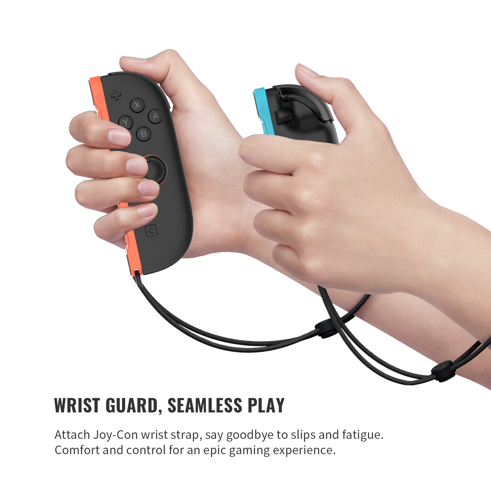 PlayCool Switch 2 – Joy-Con Strap Pair – Rood/Blauw