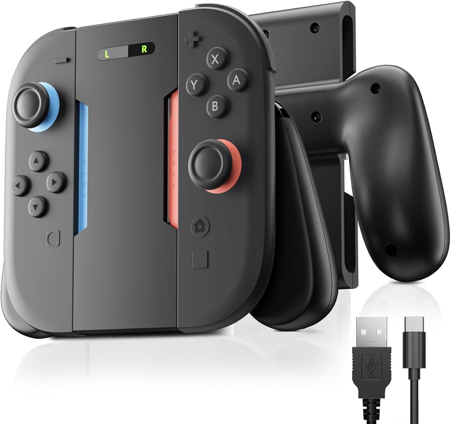 PlayCool Switch 2 – Joy-Con Charging Grip – Zwart PlayCool