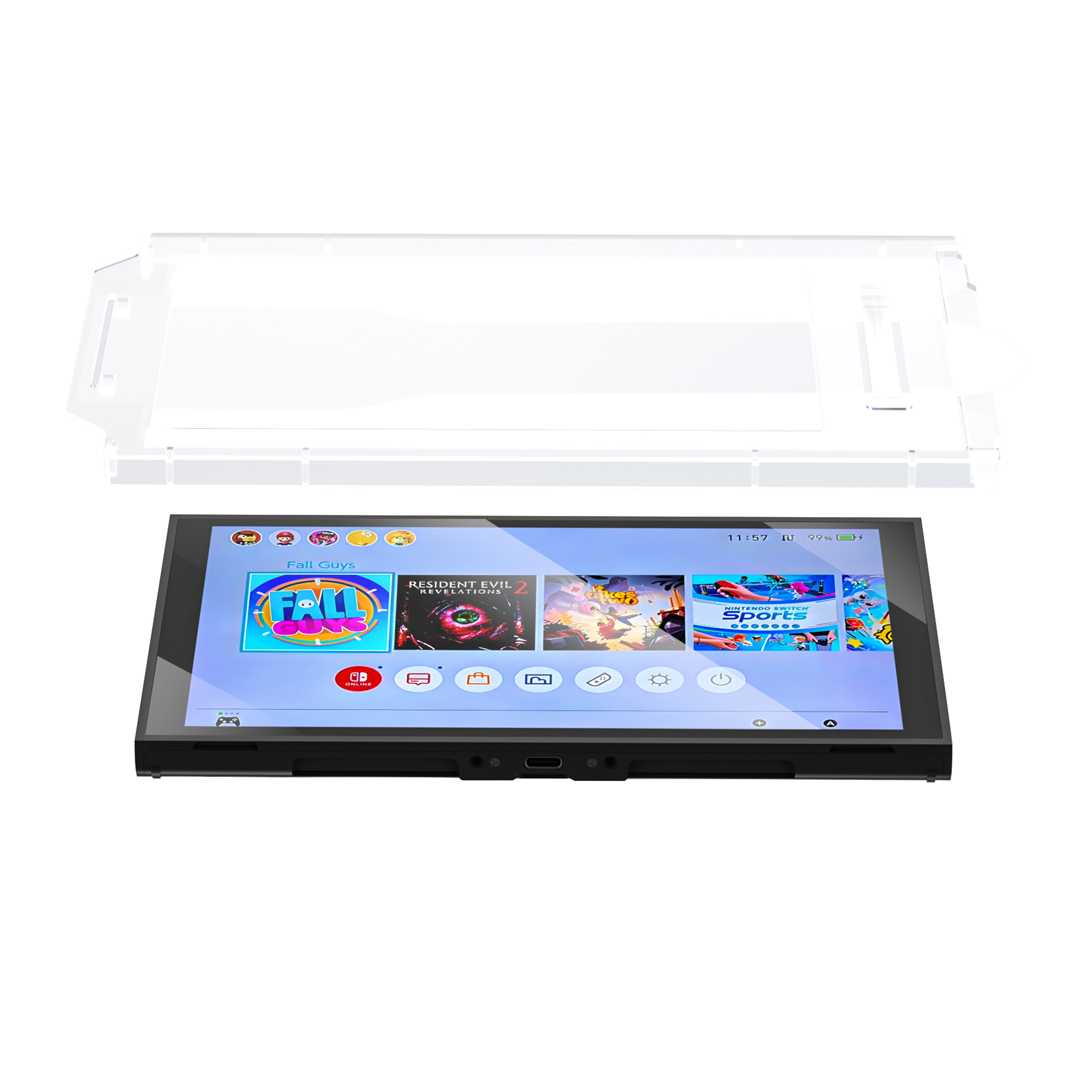 Nintendo Switch 2 screenprotector – 2 stuks 9H tempered glass met installatietray