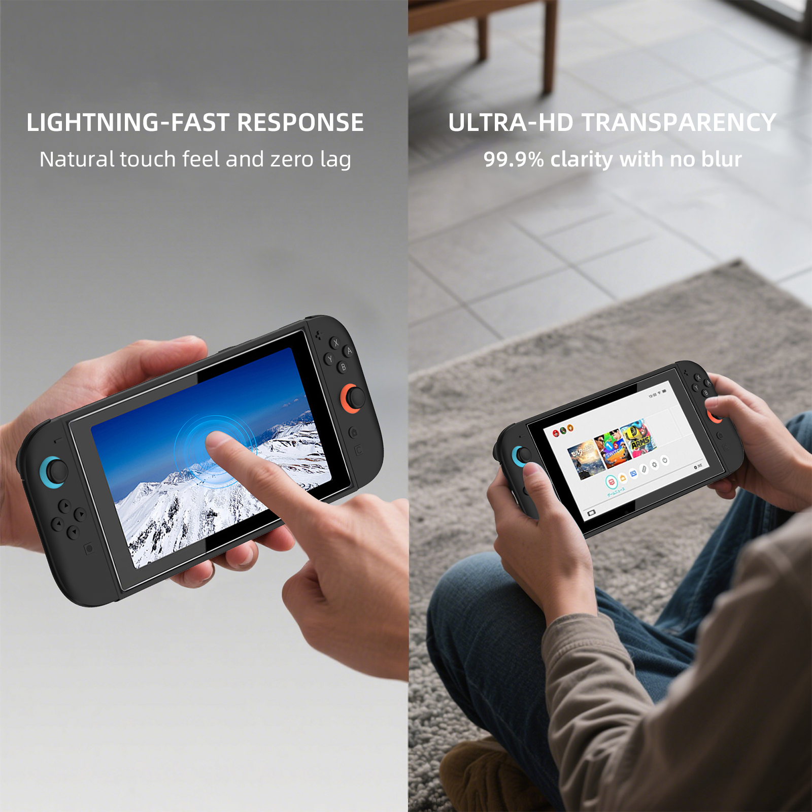 PlayCool Switch 2 – Screenprotector van 9H Gehard Glas – Met Installatietray – 2-Pack