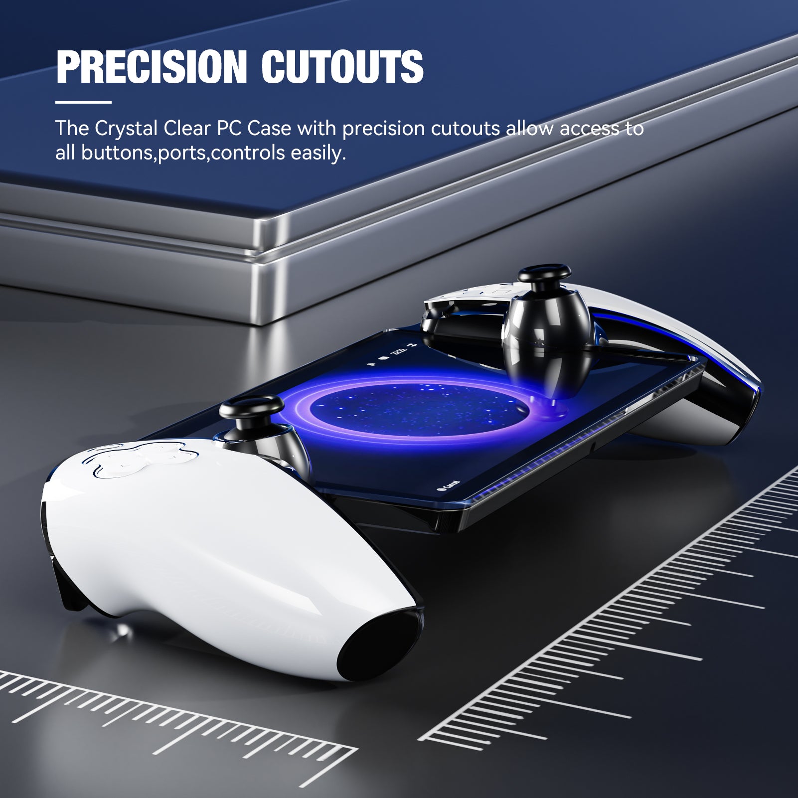 PlayCool Transparent Case & Blue Light Protectors for PlayStation Portal