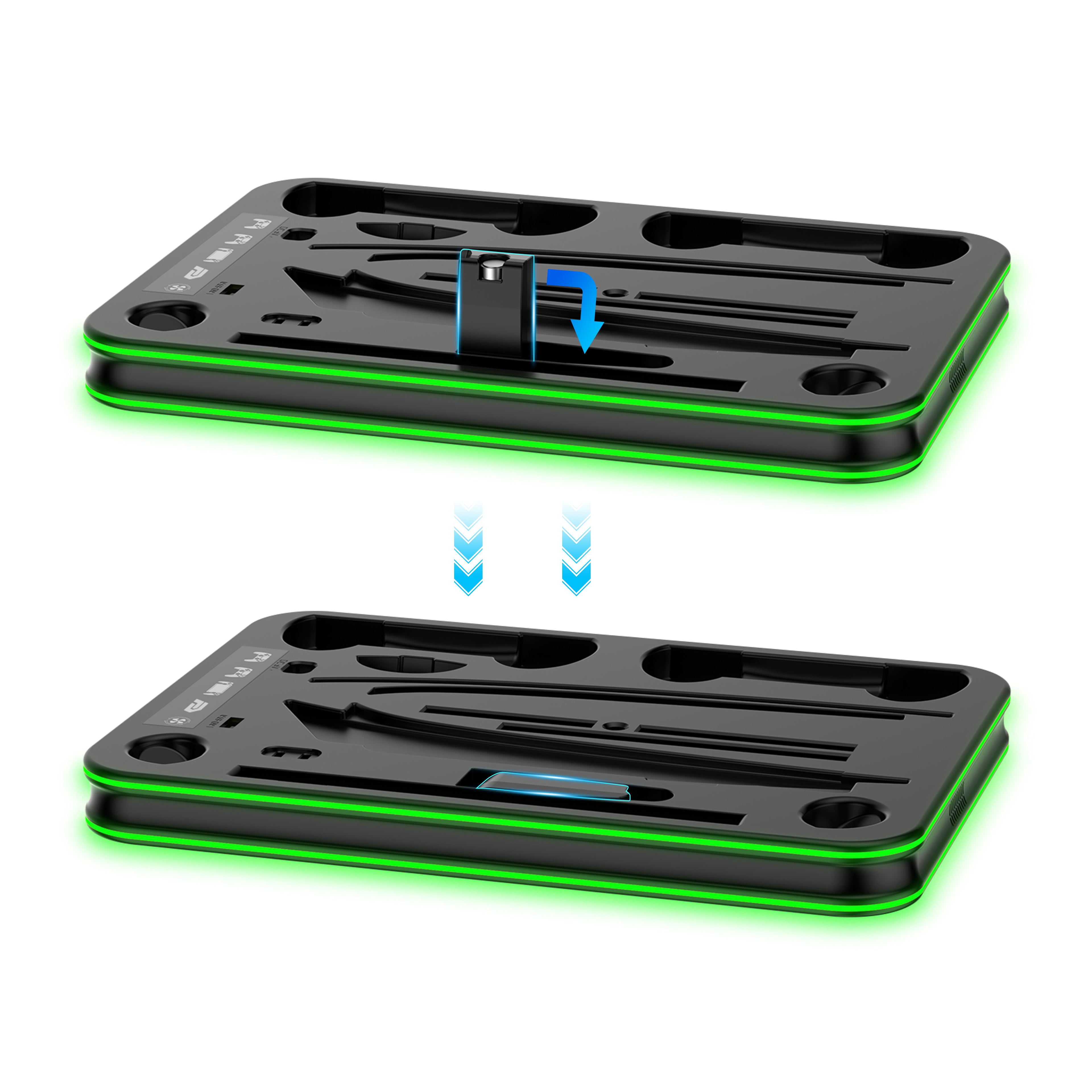 PS5 Oplaadstation & Koelstandaard– DualSense (Edge) Controller Oplader Dock – PS5 / Slim / Pro & PlayStation Portal – All-in-One