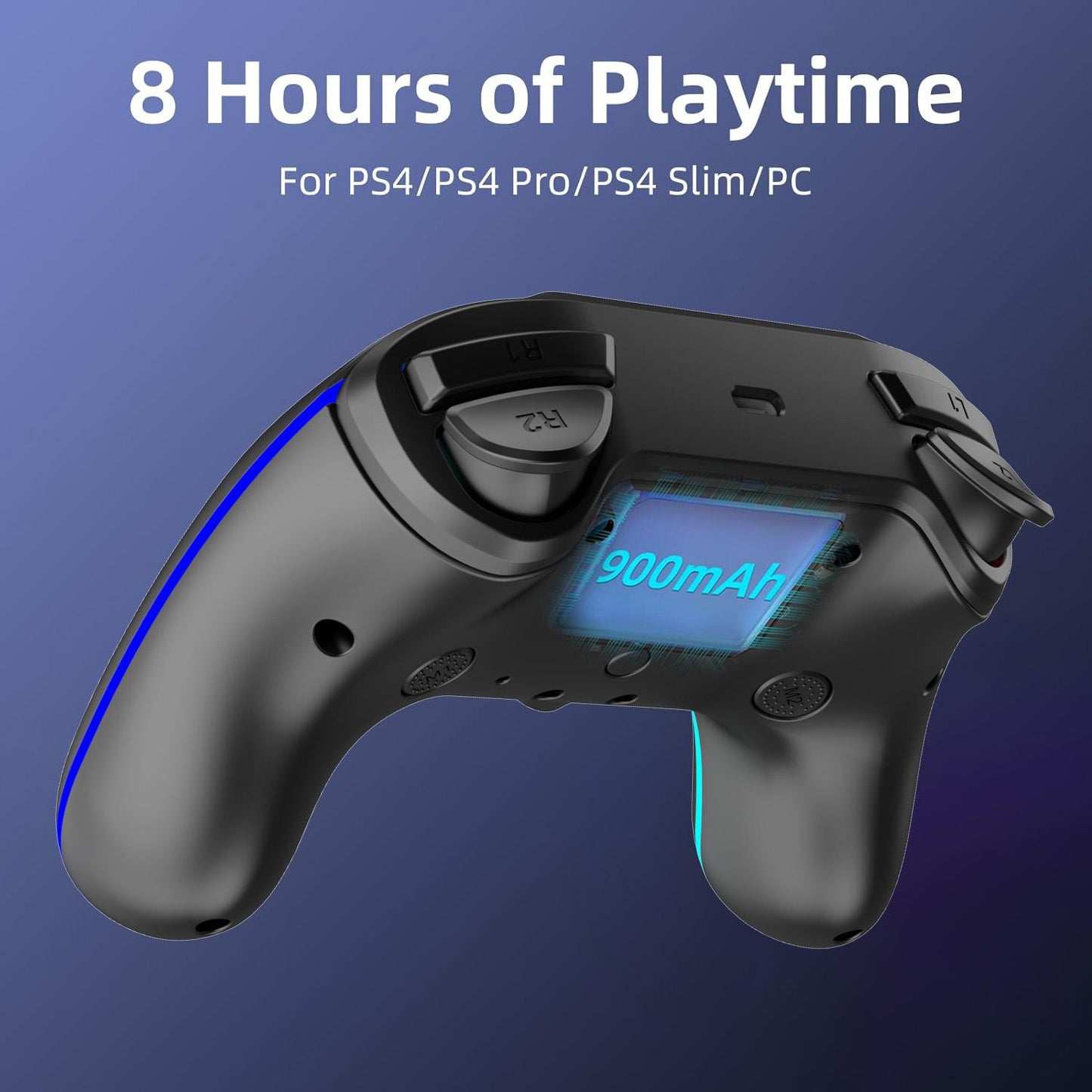 PlayCool DualShock 4 Controller V2 - PS4 - Zwart