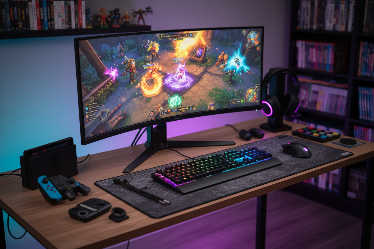 make it a hyper realistic gaming settup