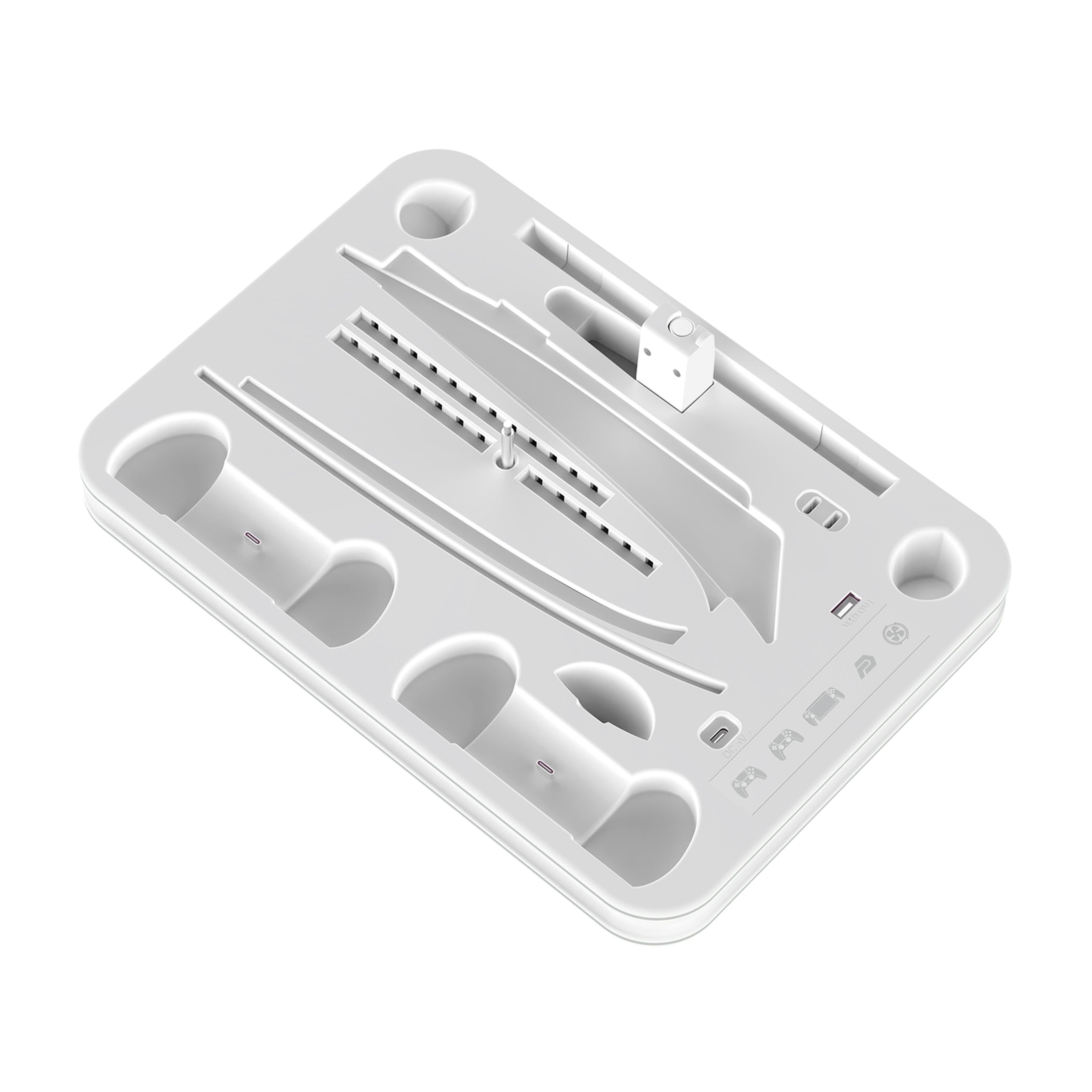 PS5 Oplaadstation & Koelstandaard– DualSense (Edge) Controller Oplader Dock – PS5 / Slim / Pro & PlayStation Portal – All-in-One (kopie)