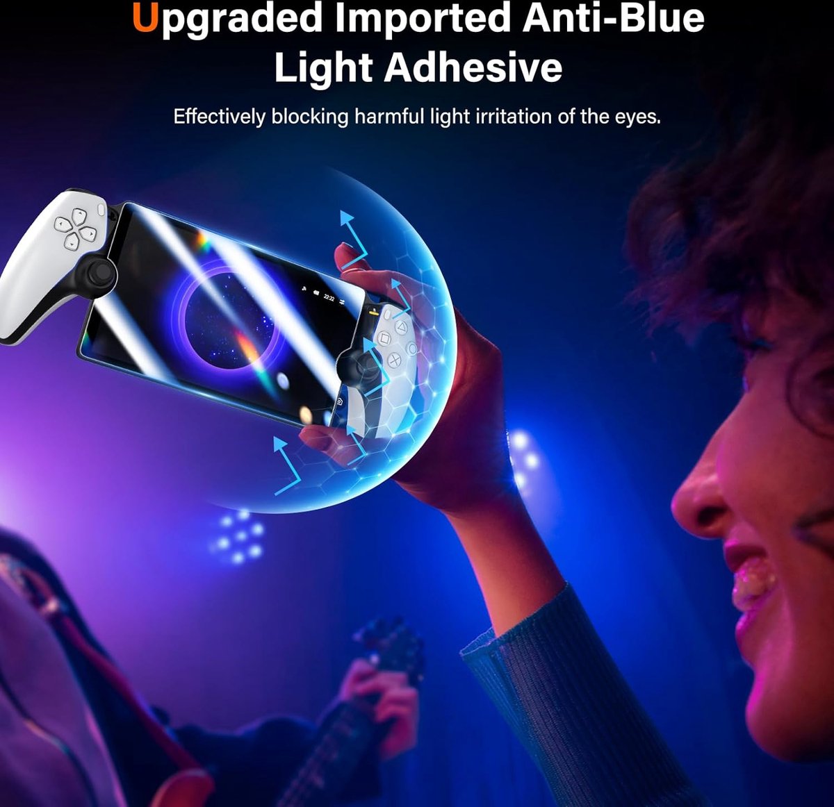 PlayCool Anti Blue Light Screen Protector for PlayStation Portal - Pack of 2