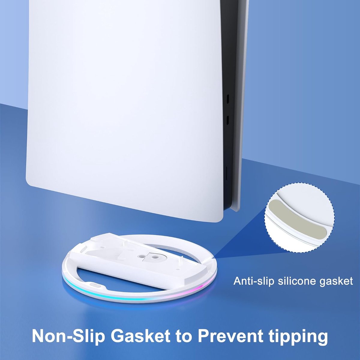 PlayCool PlayStation 5 – RGB Verticale Standaard – Zwart