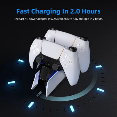 PlayCool PlayStation 5 – Dubbel Oplaadstation voor DualSense & DualSense Edge PlayCool