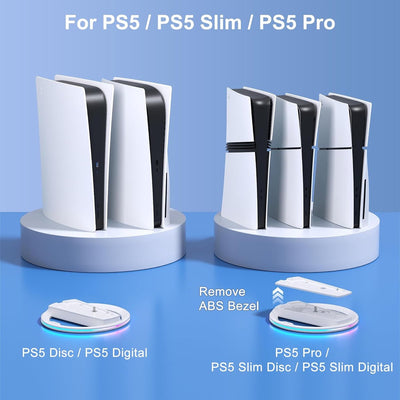 PlayCool PlayStation 5 – RGB Verticale Standaard – Zwart PlayCool