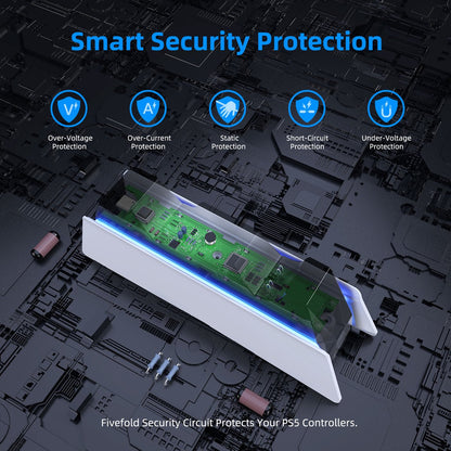 PlayCool PlayStation 5 – Dubbel Oplaadstation voor DualSense & DualSense Edge