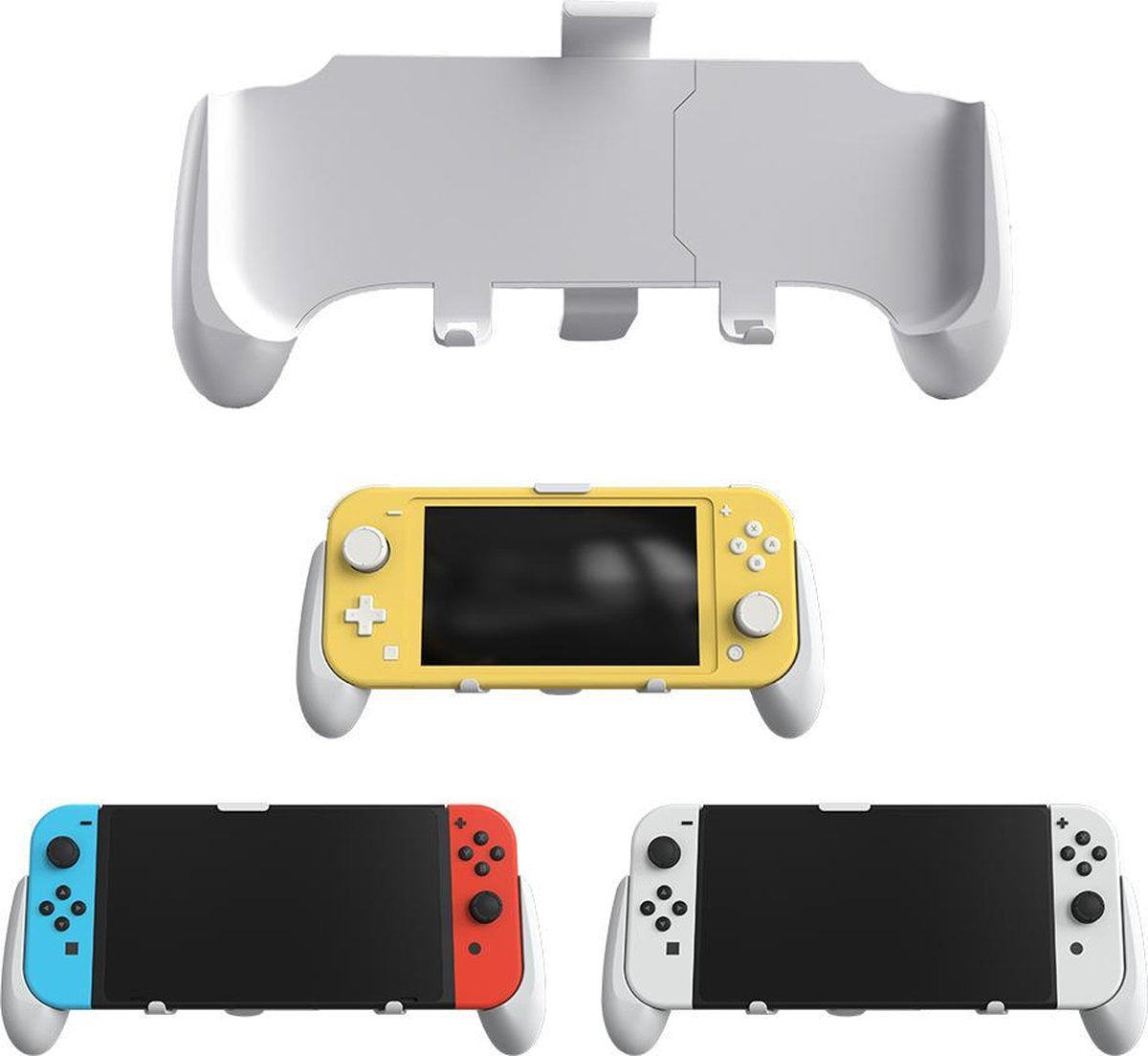 PlayCool 4-in-1 Set for Switch/Lite/OLED - Grip, Case, Stand &amp; Sunshade