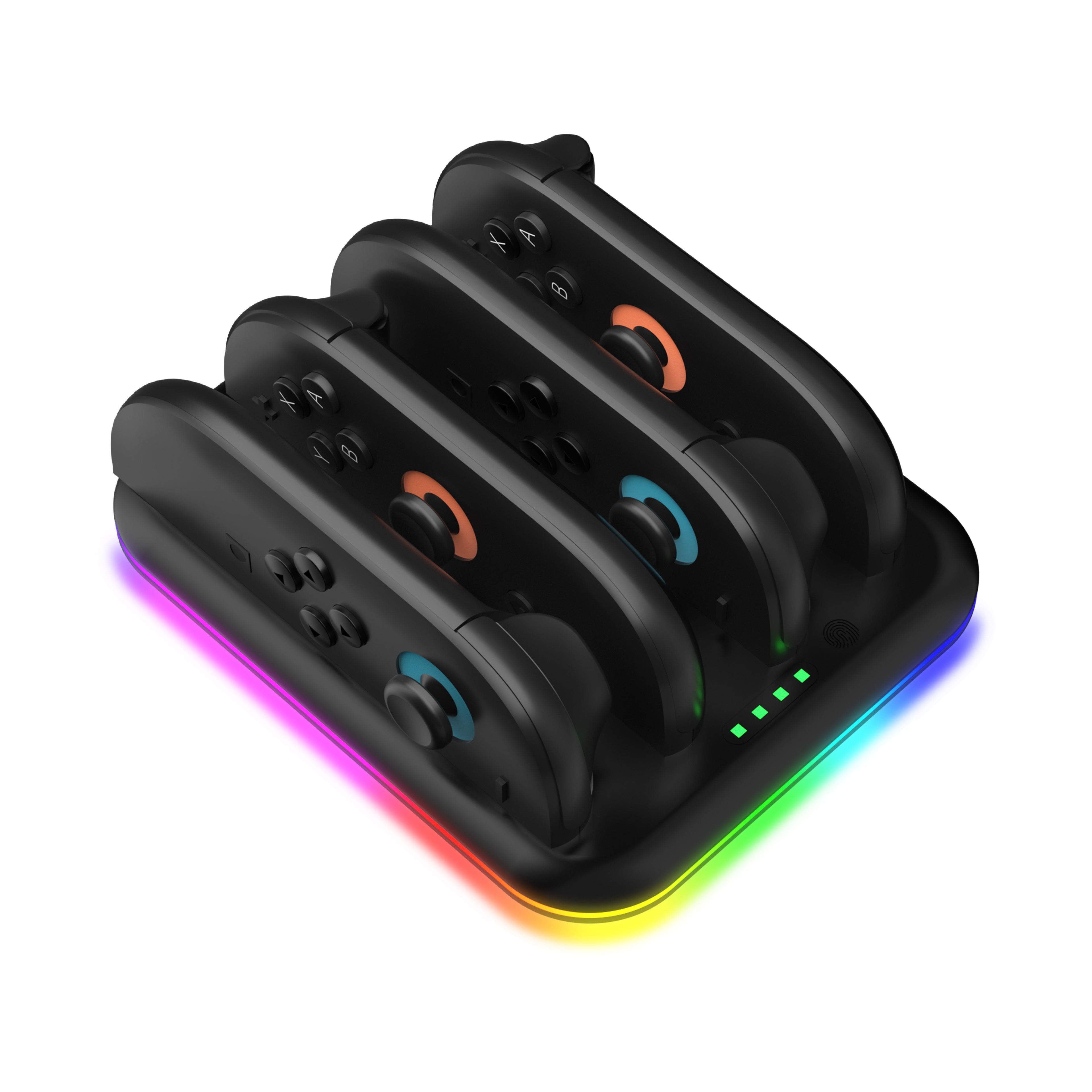 Nintendo Switch 2 Joy-Con oplader – charging dock voor 4 controllers met RGB verlichting