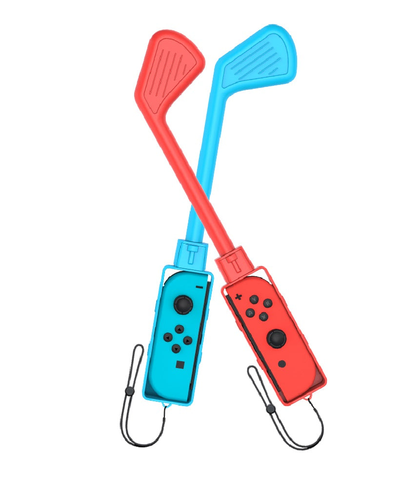 PlayCool Golf Grips for Mario Golf on Switch - 2-Pack Red &amp; Blue