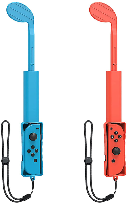 PlayCool Golf Handgrepen voor Mario Golf op Switch - 2-Pack Rood & Blauw