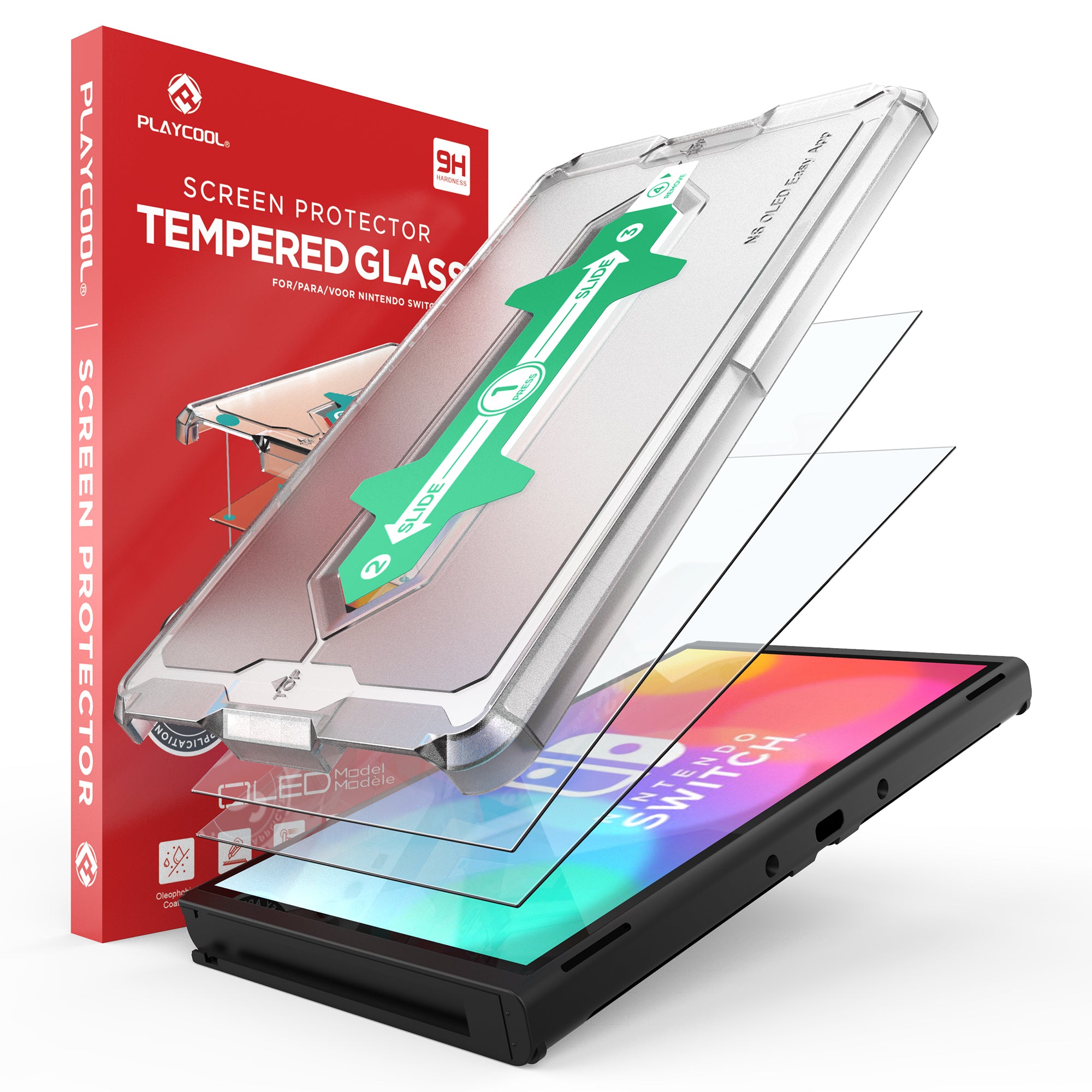 PlayCool glazen schermbeschermer met frame