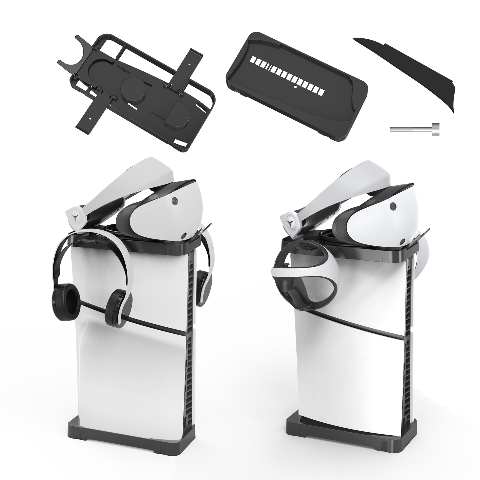 PlayCool 2-in-1 Horizontal &amp; Vertical Stand for PS5 Slim - Black 