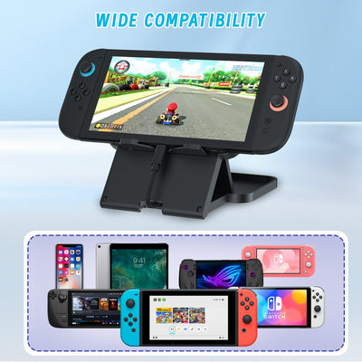 PlayCool Nintendo Switch – Opvouwbare Standaard – Verstelbare Houder – Zwart PlayCool