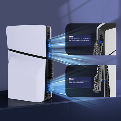 PlayCool PlayStation 5 Slim – RGB Koelventilator – Disc & Digital – Zwart