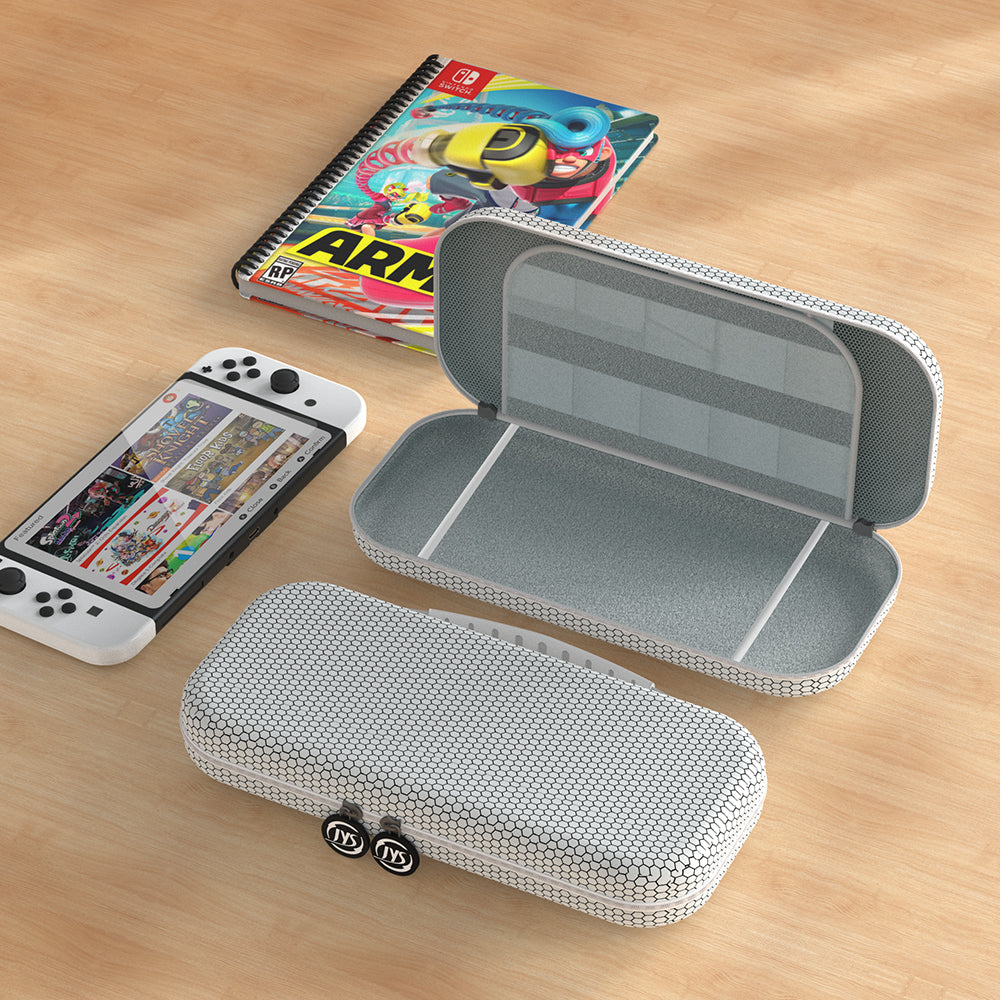 PlayCool Switch OLED-hoesje met screenprotector - Wit