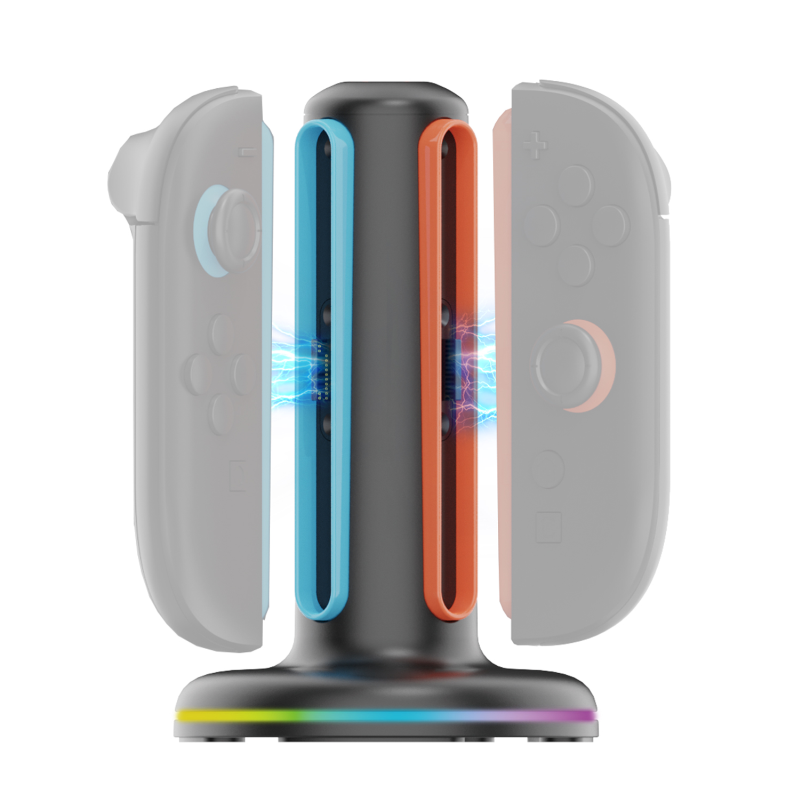 Nintendo Switch 2 Joy-Con oplader – charging dock voor 4 controllers met RGB verlichting