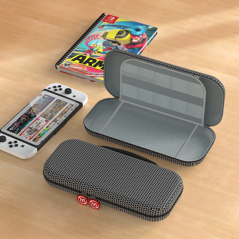 PlayCool Switch OLED Case with Screen Protector - Black
