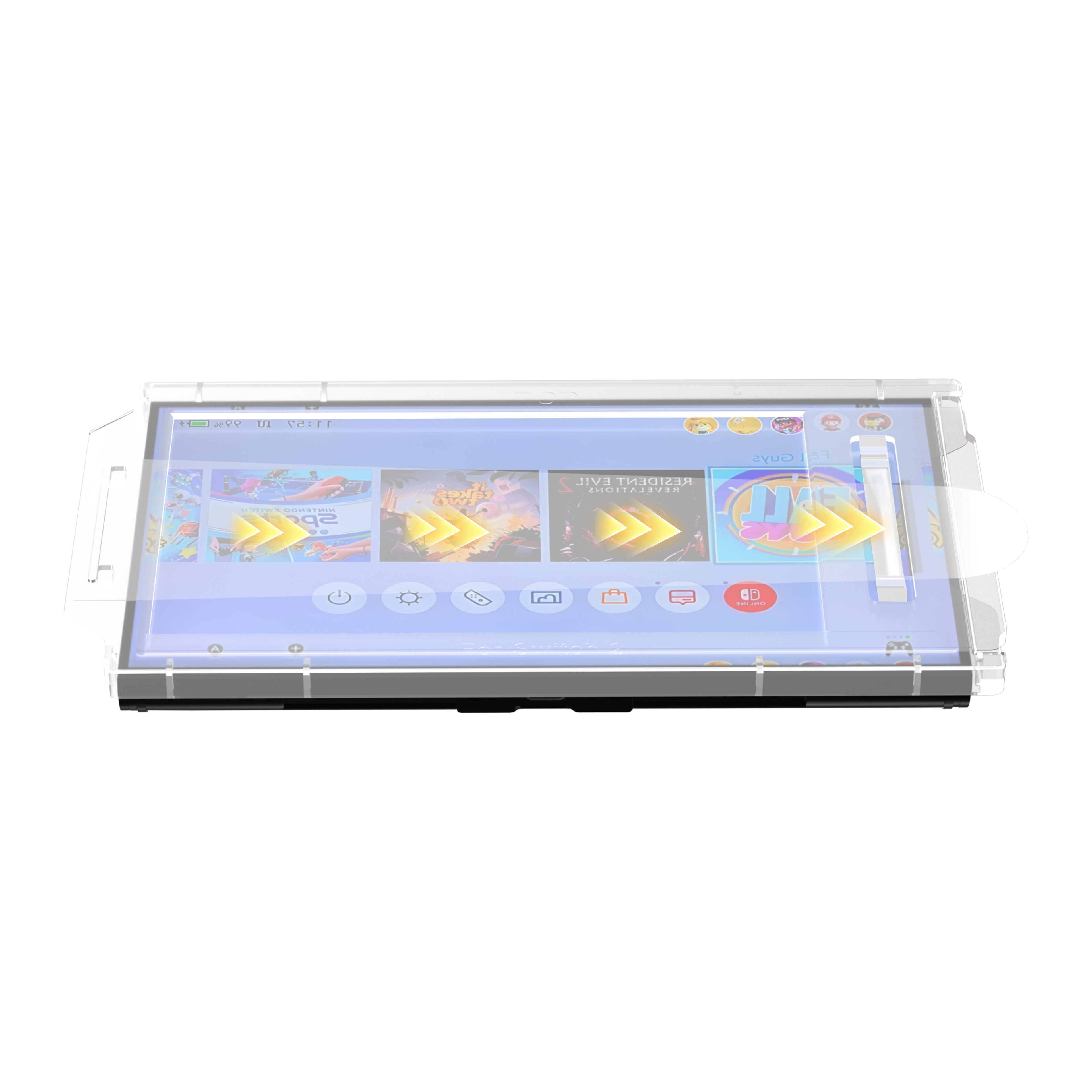 Nintendo Switch 2 screenprotector – 2 stuks 9H tempered glass met installatietray