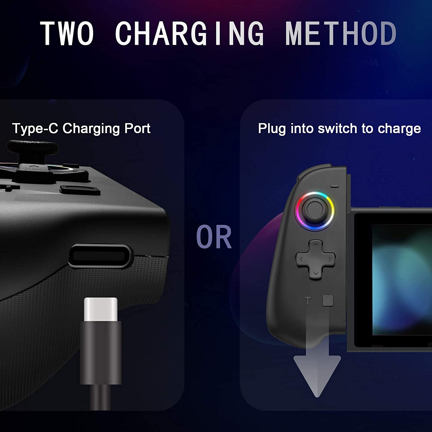Joy-Con Controller voor Nintendo Switch - Zwart RGB