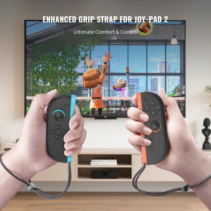 PlayCool Switch 2 – Joy-Con Strap Pair – Rood/Blauw