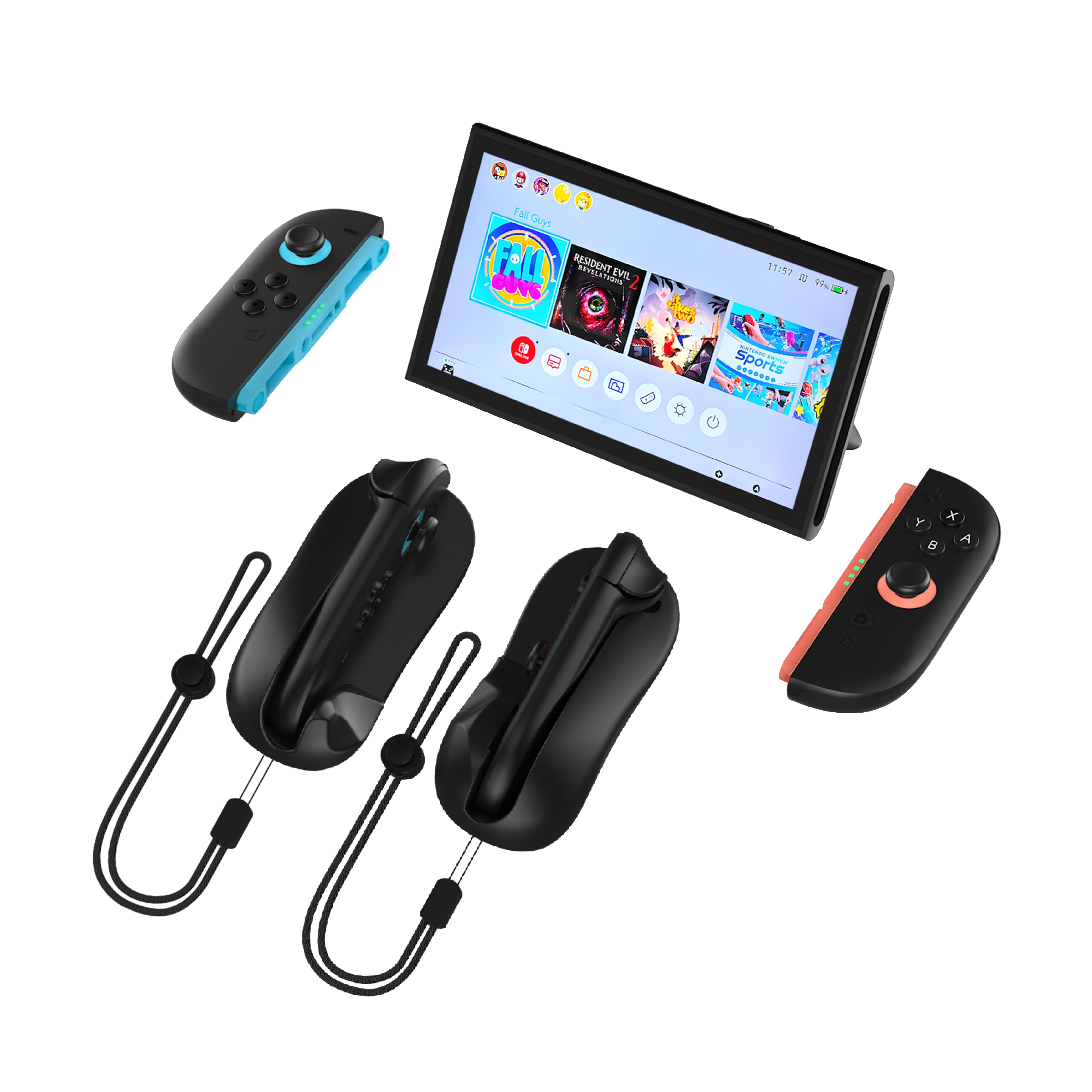 Nintendo Switch 2 Joy-Con muis grip – controller grip set 2-delig voor mouse mode gaming