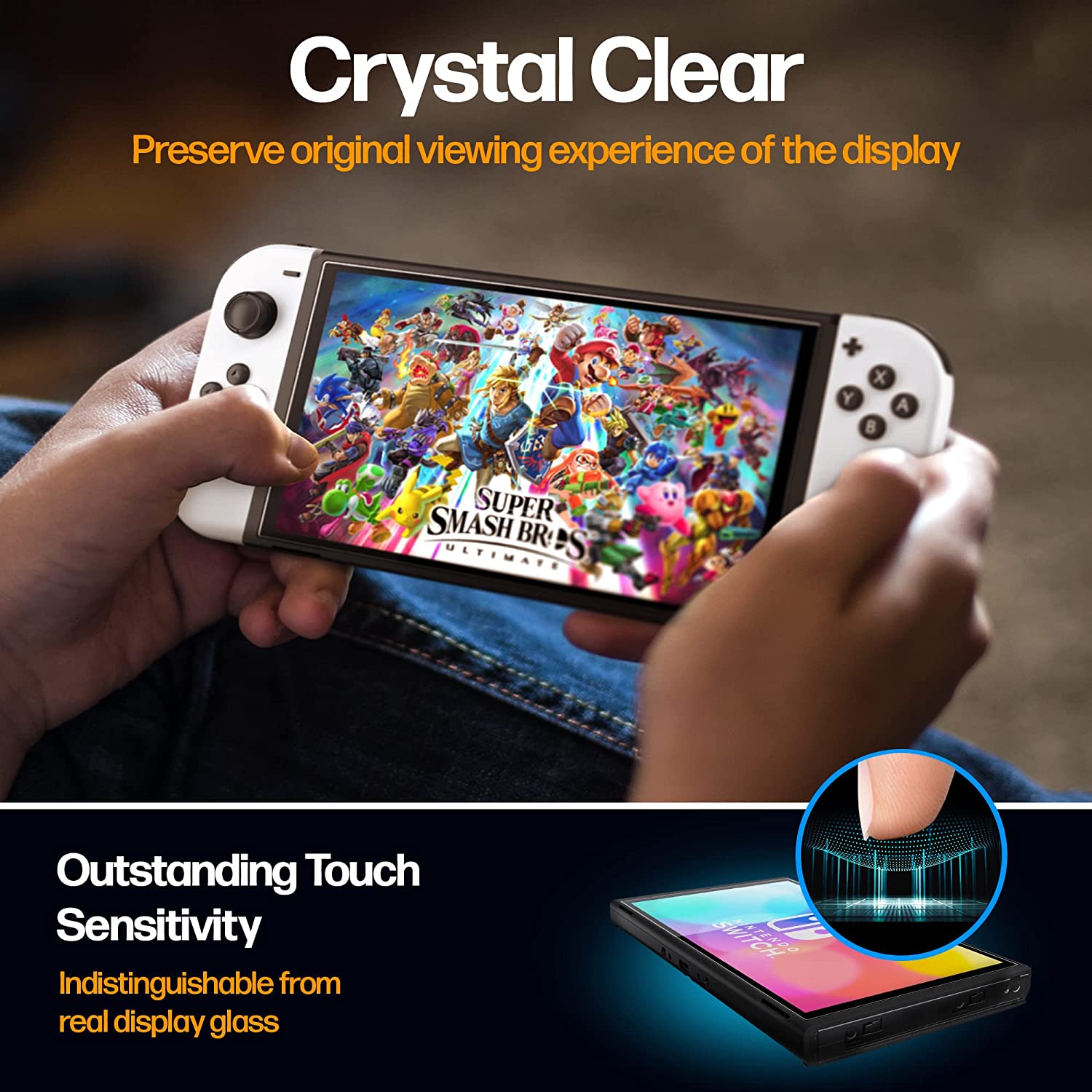 PlayCool Glass Screen Protector with Frame