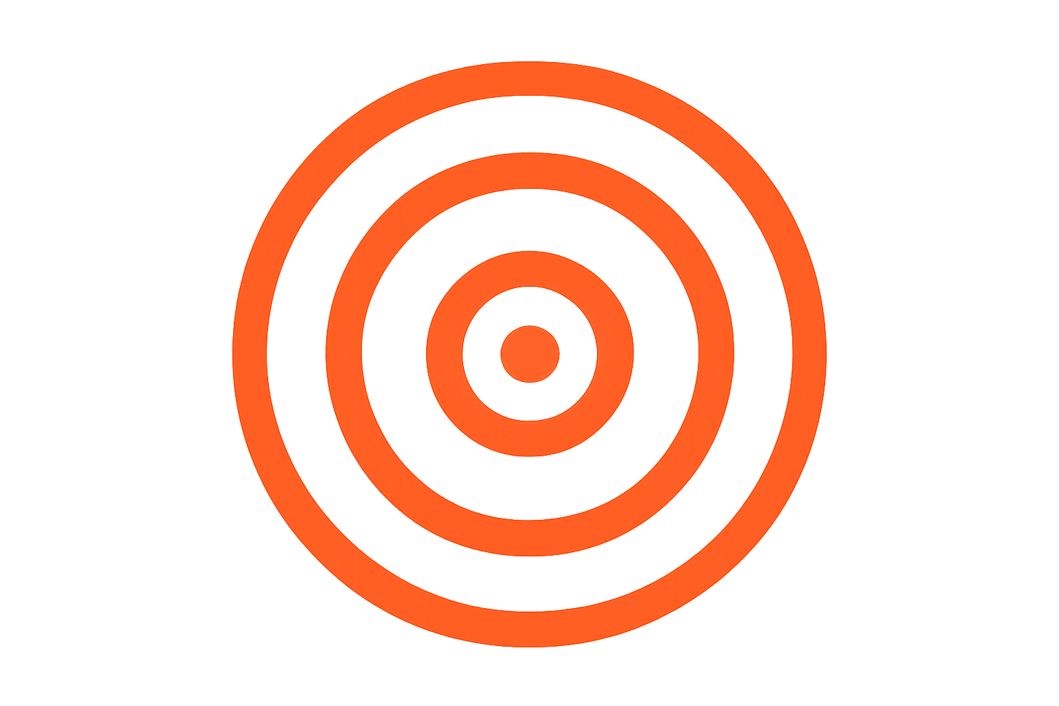 Generate Icon  for target in orange color
